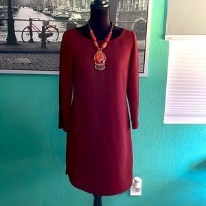 Size 6 Burgundy Banana Republic Dress